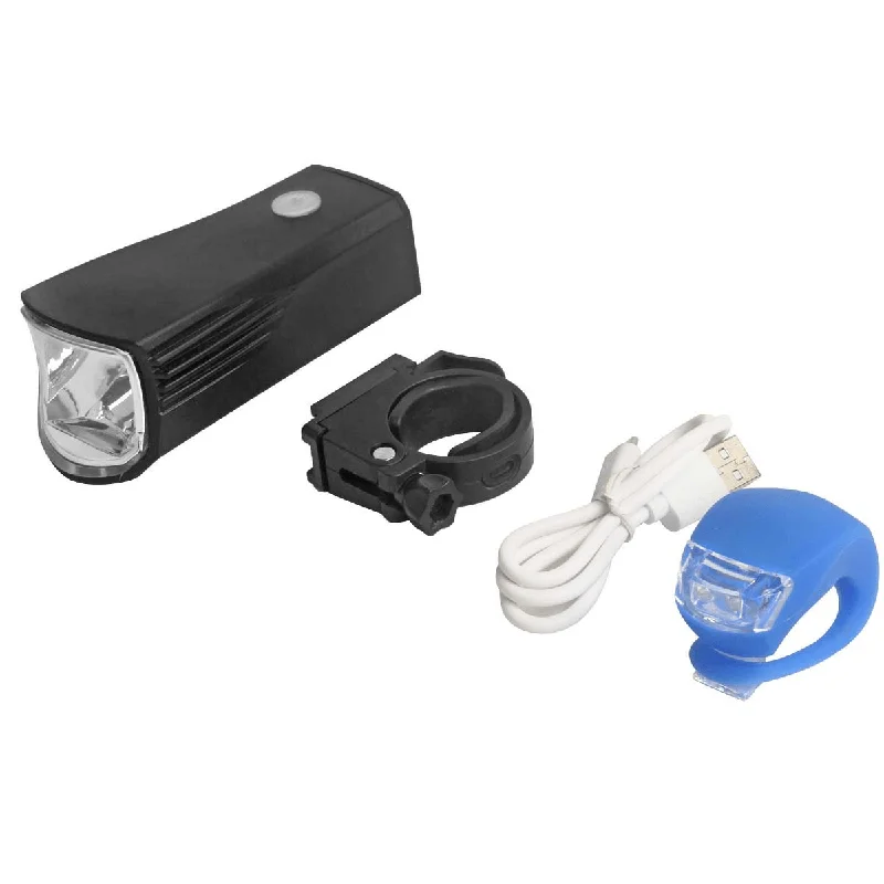 BIKIGHT 350 Lumen XPG Bike Light Set 1500Mah Lithium Battery Rechargeable Headlights