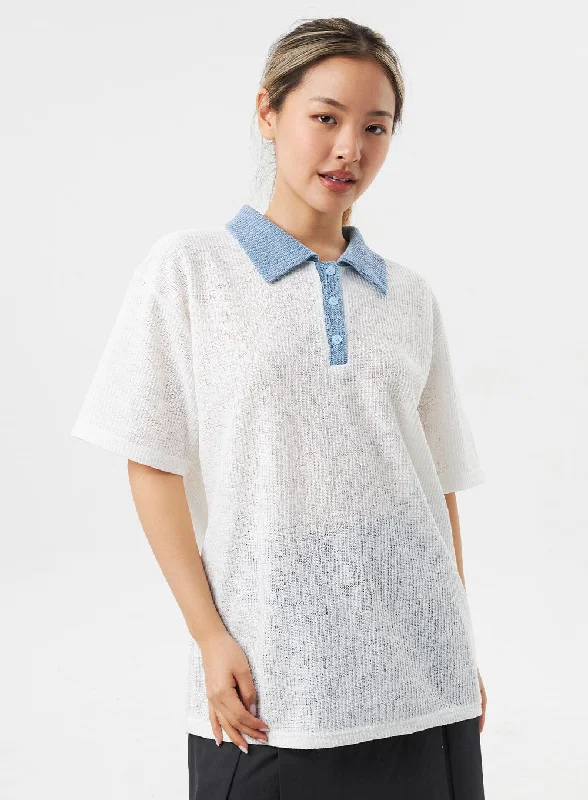 Oversized Polo Tee CU302