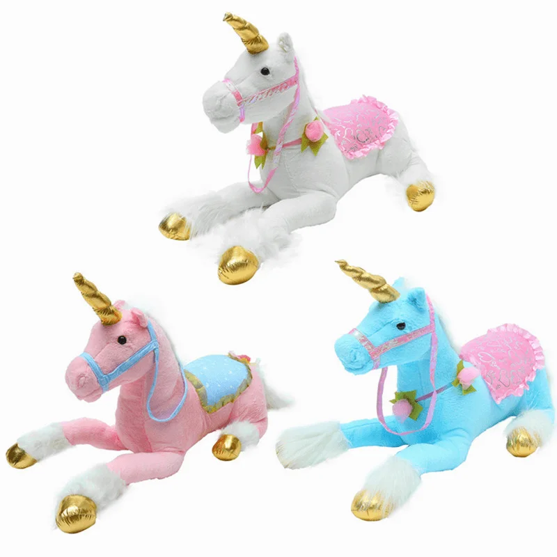 85 Cm Stuffed Unicorn Soft Giant Plush Animal Toy Soft Animal Doll