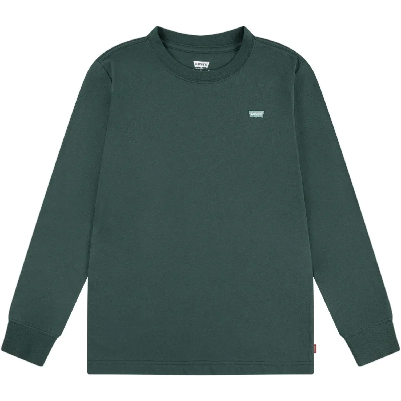 Levi's GREEN Long Sleeve Batwing Chest Hit Tee