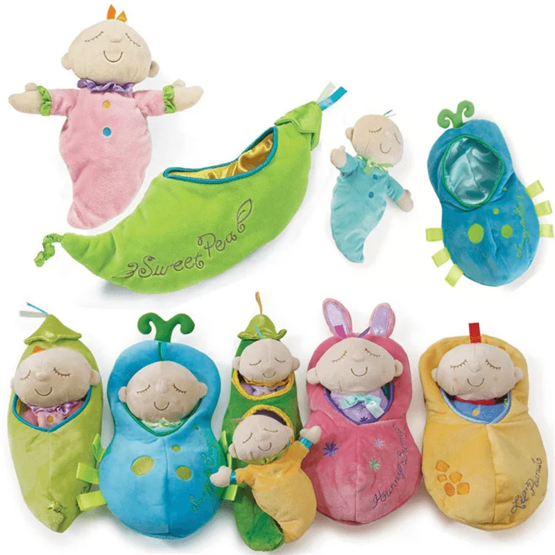 Newborn Bebe Cute Stuffed & Plush Toys Kids Stuffed Pea Prince Doll Baby Sleeping Dolls