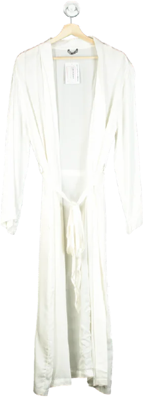 Zara Ltd.Edition Ivory Silky Robe UK M-L