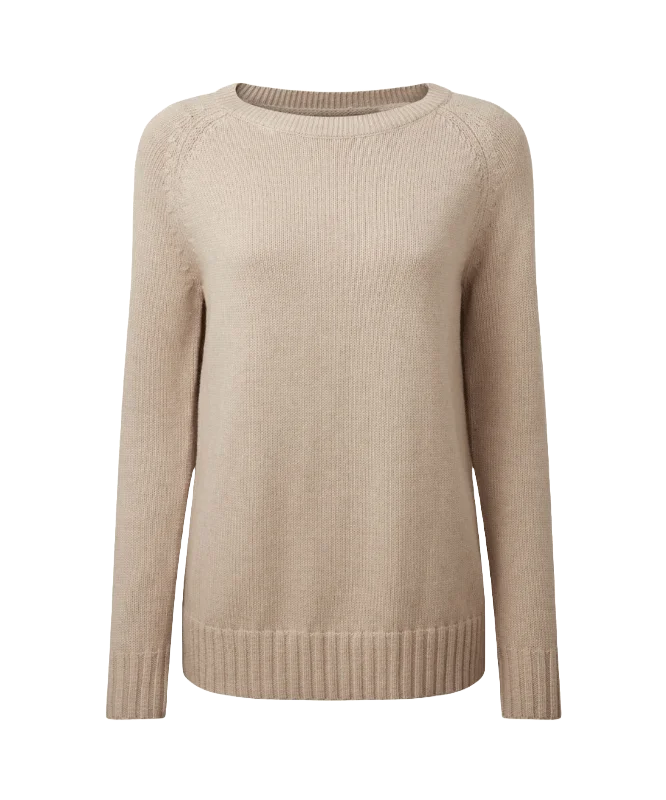 Cornwall Cotton Crew Jumper - Oat