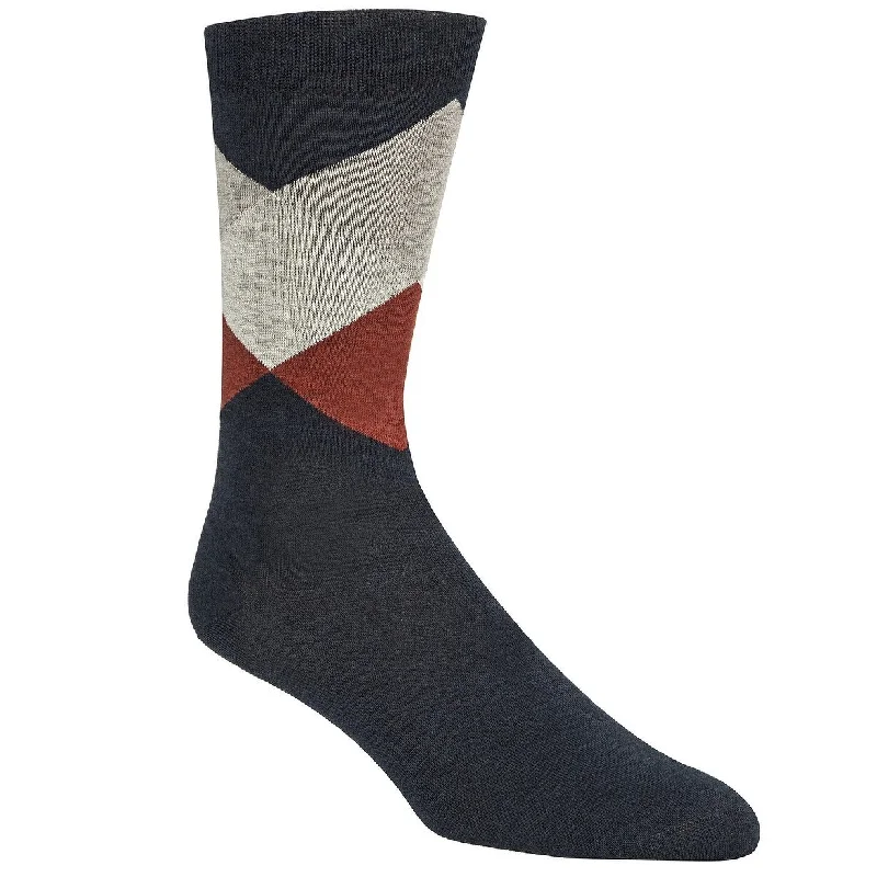 Cole Haan Men's Diamond Crew Socks Gray Size Regular