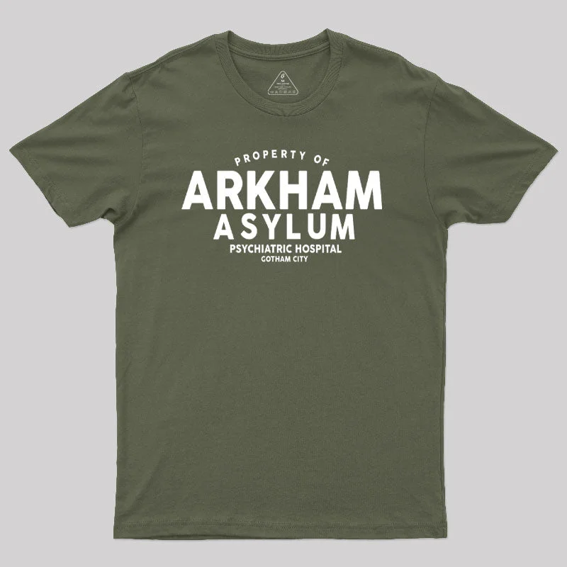 Arkham Asylum Psychiatric Hospital Geek T-Shirt