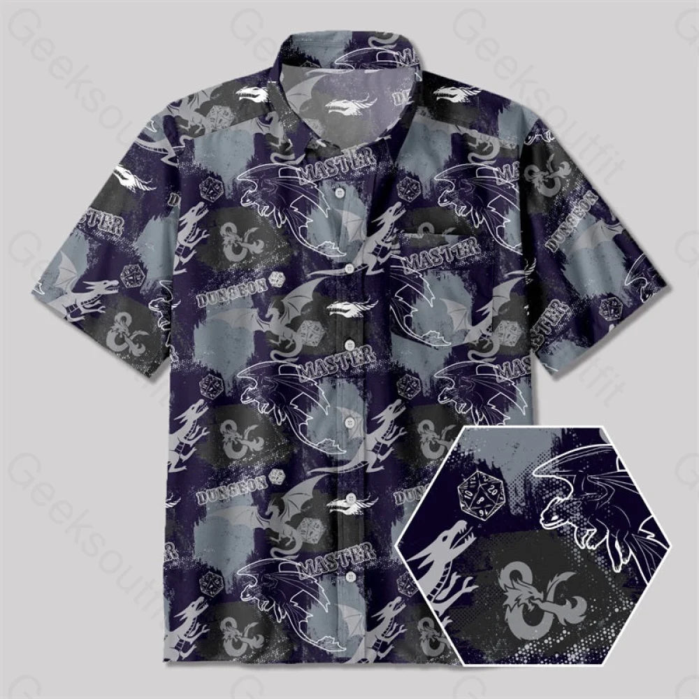 Dungeon Master Button Up Pocket Shirt