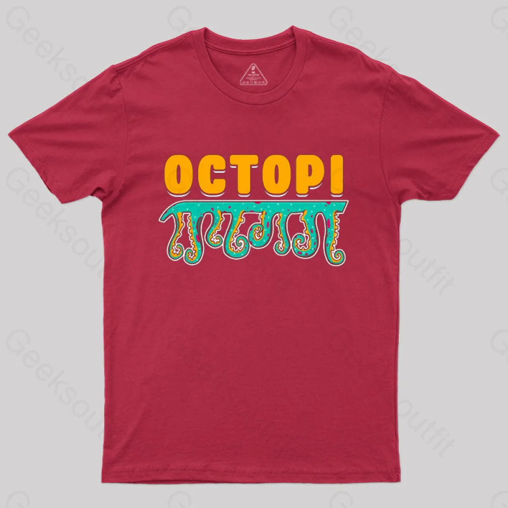 Funny Octopi Math Pi T-Shirt