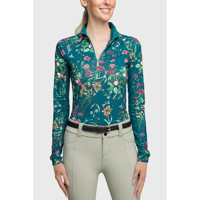 Kastel Denmark Long Sleeve Sunshirt Teal Botanical