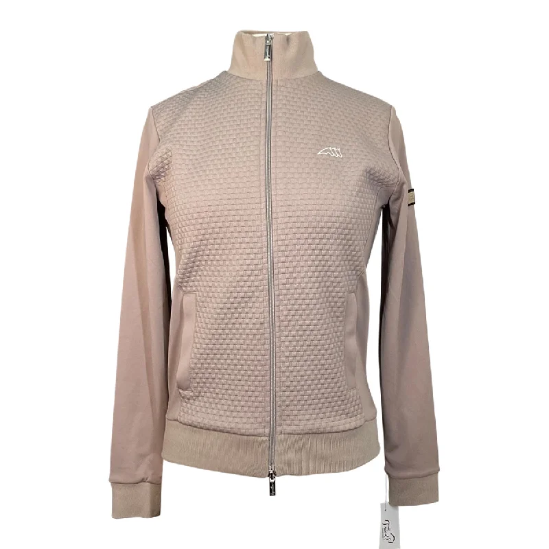 Equiline Textured Full Zip Sweatshirt in Mist - Women's Small