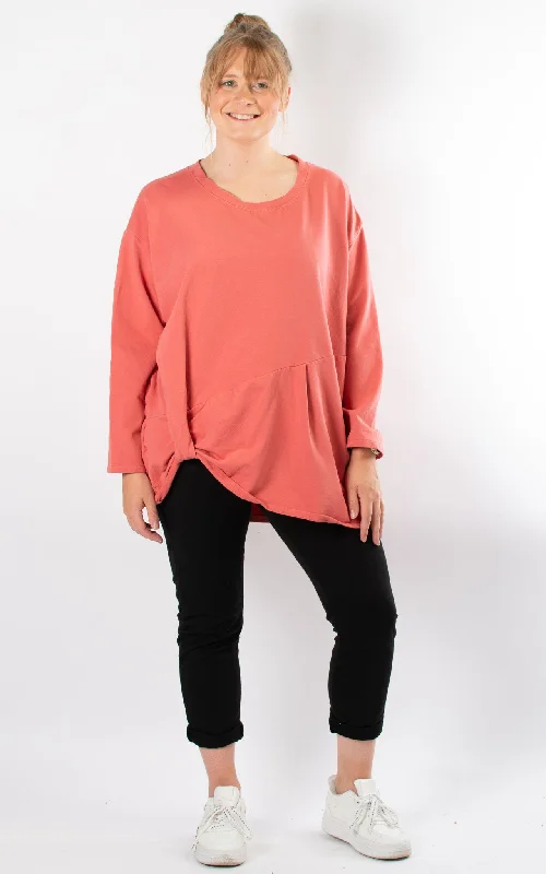 Loop Side Sweatshirt | Coral