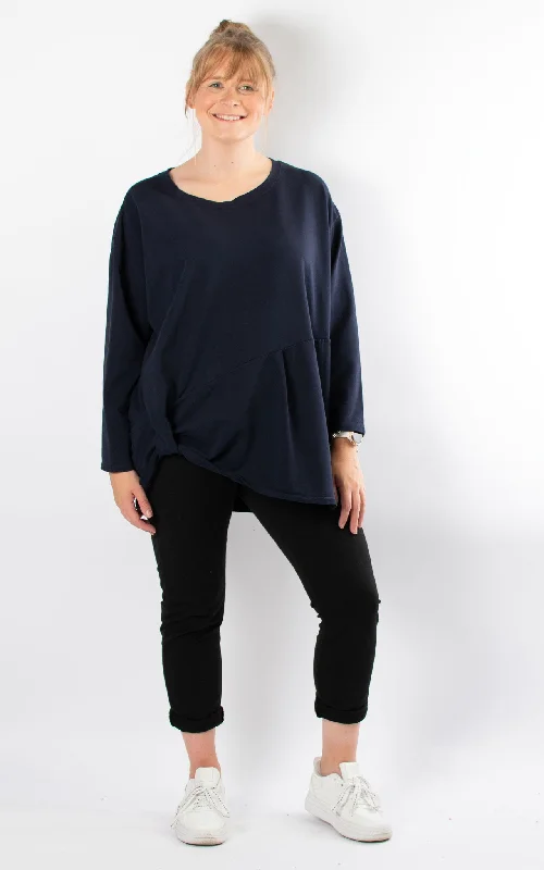 Loop Side Sweatshirt | Navy