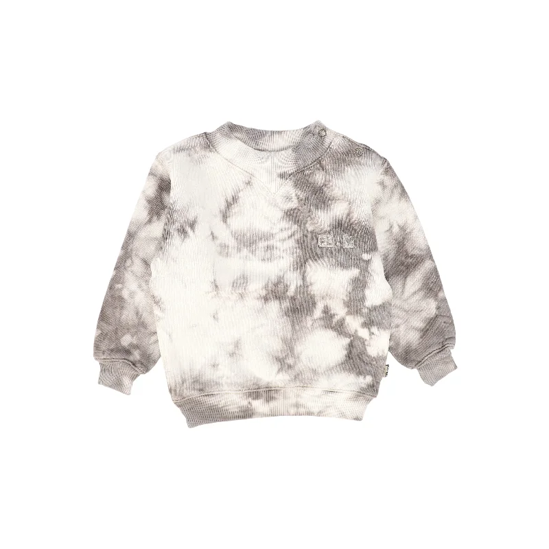 PLAY CREAM/GREY TIE DYE SWEATSHIRT [FINAL SALE]