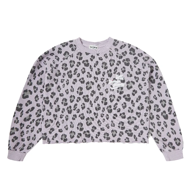 TOCOTO VINTAGE PURPLE ANIMAL PRINTED SWEATSHIRT [FINAL SALE]