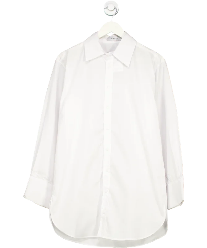 De Rococo White Oversized Poplin Button Down Shirt UK S